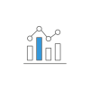 Icon depicting a bar graph